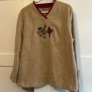 NWT Croft & Barrow Embroidered Top